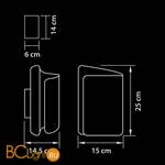 Настенный светильник Lightstar Pittore 811614 - Схема