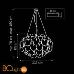 Подвесной светильник Lightstar Planaria 808030 - Схема