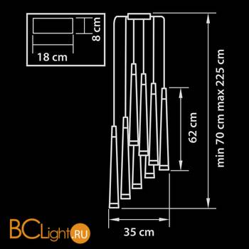Подвесной светильник Lightstar Punto 807082 - Схема