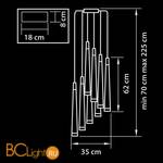 Подвесной светильник Lightstar Punto 807082 - Схема