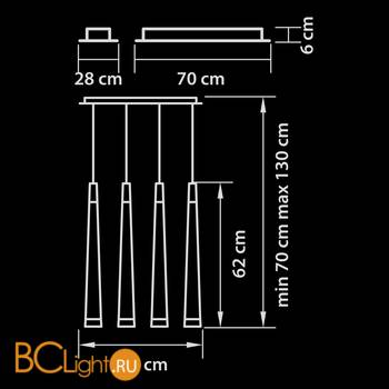 Подвесной светильник Lightstar Punto 807062 - Схема