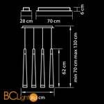 Подвесной светильник Lightstar Punto 807062 - Схема