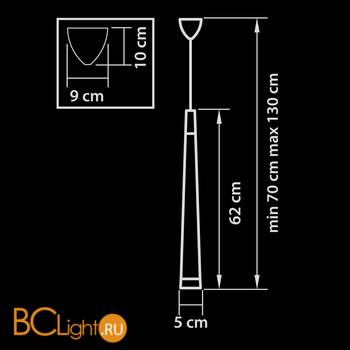 Подвесной светильник Lightstar Punto 807012 - Схема