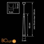 Подвесной светильник Lightstar Punto 807012 - Схема