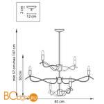 Люстра Lightstar Ragno 733263 - Схема