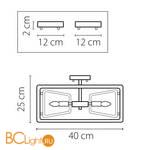 Потолочный светильник Lightstar Regolo 713347 - Схема