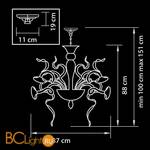 Люстра Lightstar Ricciolo 894156 - Схема