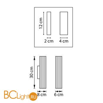 Настенный светильник Lightstar Roma 718623 - Схема