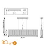 Подвесной светильник Lightstar Roma 718133 - Схема