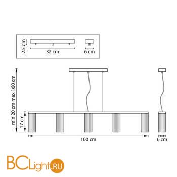 Подвесной светильник Lightstar Roma 718057 - Схема