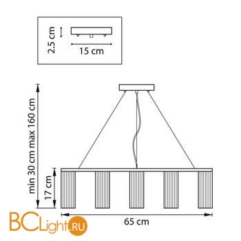 Люстра Lightstar Roma 718097 - Схема