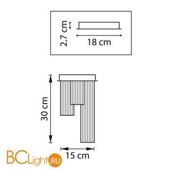 Потолочный точечный светильник Lightstar Roma 718033 - Схема