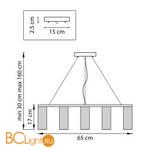 Люстра Lightstar Roma 718093 - Схема