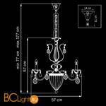 Люстра Lightstar Schon 790061 - Схема