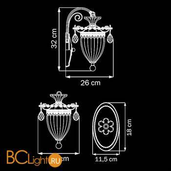 Бра Lightstar Schon 790614 - Схема
