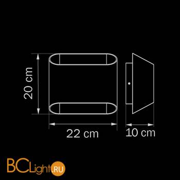 Настенный светильник Lightstar Sesso 808627 - Схема