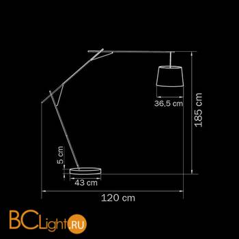 Торшер Lightstar Sesso 808710 - Схема