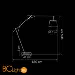 Торшер Lightstar Sesso 808710 - Схема