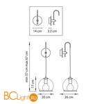 Бра Lightstar Sferico 729611 - Схема