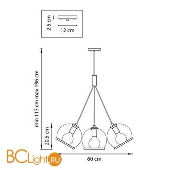 Подвесной светильник Lightstar Sferico 729071 - Схема