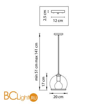 Подвесной светильник Lightstar Sferico 729011 - Схема