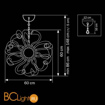 Подвесной светильник Lightstar Stella 892126 - Схема
