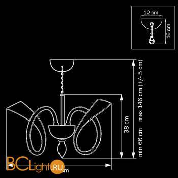Люстра Lightstar Stella 892067 - Схема