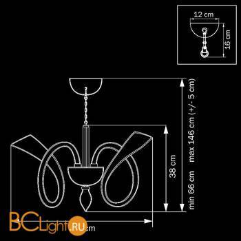 Люстра Lightstar Stella 892081 - Схема
