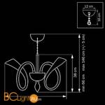 Люстра Lightstar Stella 892081 - Схема