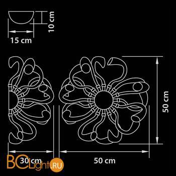 Потолочный светильник Lightstar Stella 892667 - Схема