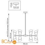 Люстра Lightstar Strato 817167 - Схема