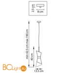 Подвесной светильник Lightstar Strato 817017 - Схема
