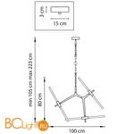 Подвесной светильник Lightstar Struttura 742063 - Схема