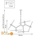Подвесной светильник Lightstar Struttura 742103 - Схема