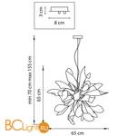 Подвесной светильник Lightstar Turbio 754266 - Схема