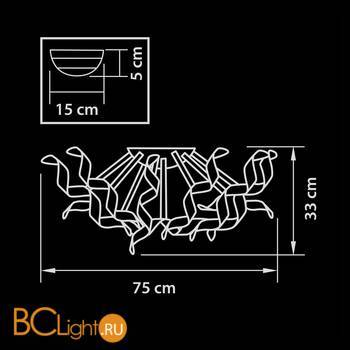 Потолочный светильник Lightstar Turbio 754061 Light Copper - Схема