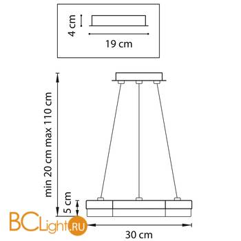 Подвесной светильник Lightstar Unitario 763136 - Схема