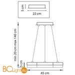 Подвесной светильник Lightstar Unitario 763237 - Схема