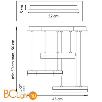 Подвесной светильник Lightstar Unitario 763346 - Схема
