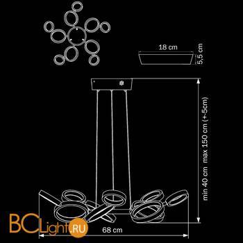 Подвесной светильник Lightstar Unitario 763010 - Схема