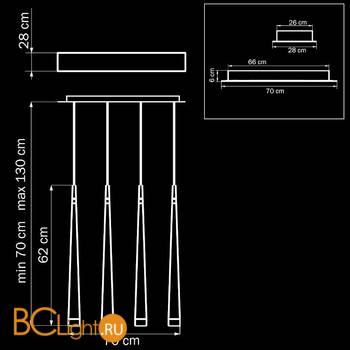 Подвесной светильник Lightstar Uovo 807067 - Схема