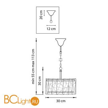 Подвесной светильник Lightstar Varese 731034 - Схема