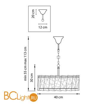 Подвесной светильник Lightstar Varese 731044 - Схема