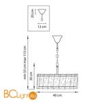 Подвесной светильник Lightstar Varese 731044 - Схема