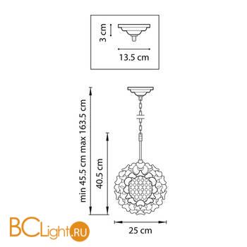 Подвесной светильник Lightstar Verona 727011 - Схема