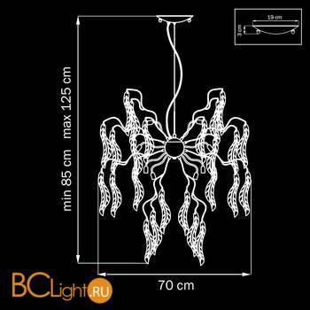 Подвесной светильник Lightstar Vetro 793154 - Схема