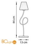 Настольная лампа Lightstar Vortico 814917 черный хром - Схема