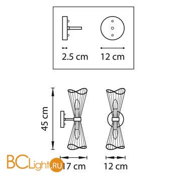 Бра Lightstar Zeta 728623 - Схема