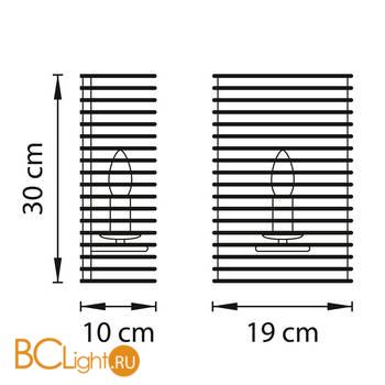 Настенный светильник Lightstar Zeta 728613 - Схема