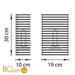 Настенный светильник Lightstar Zeta 728613 - Схема